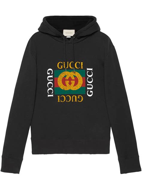 gucci washed logo hoodie bluza|GUCCI Logo.